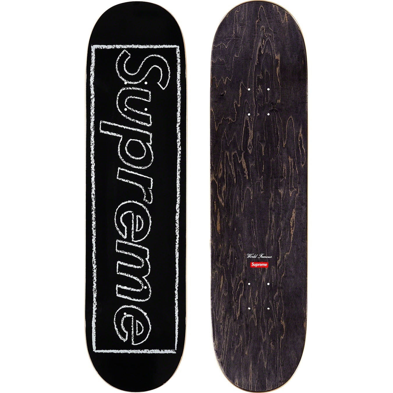 KAWS Chalk Logo Skateboard view 2